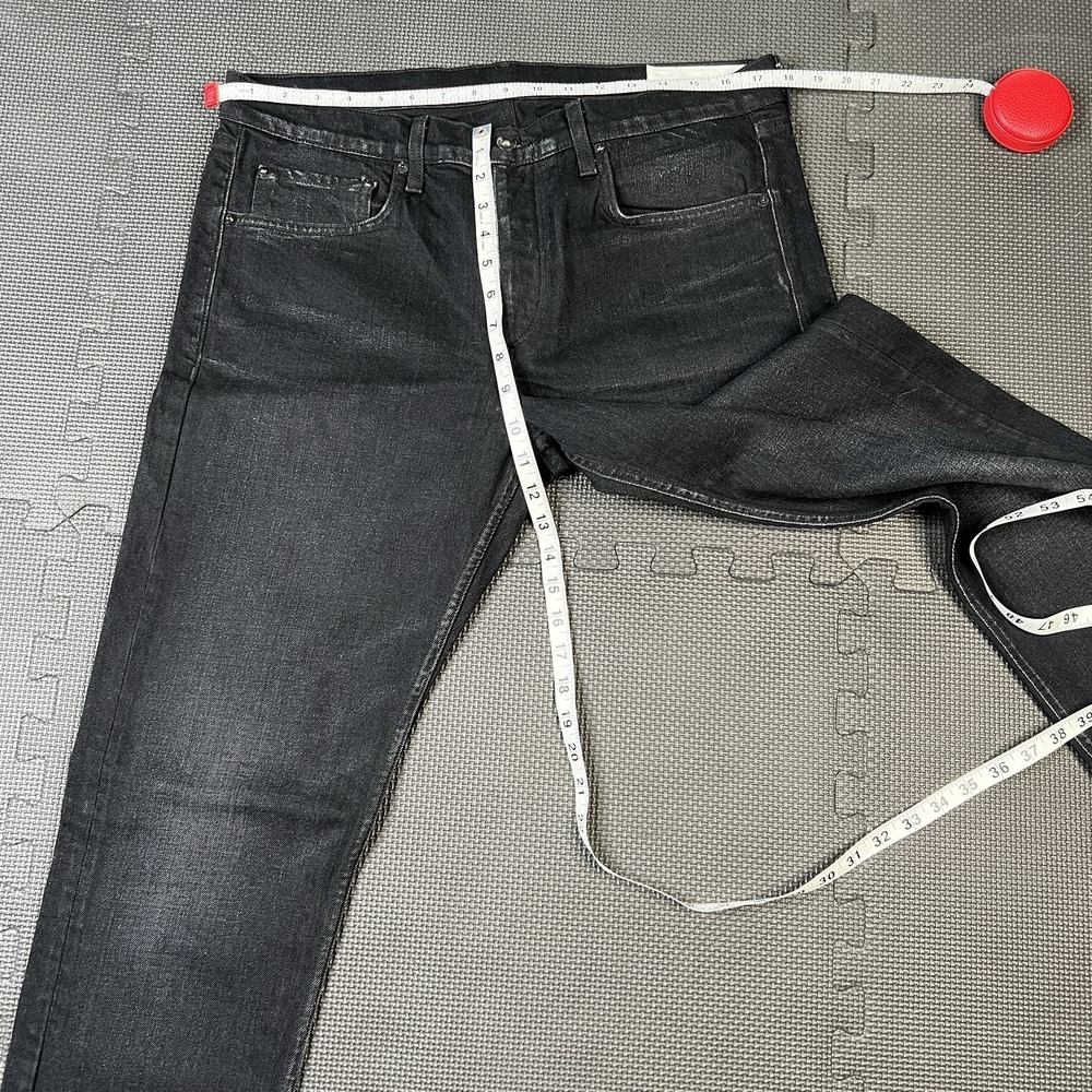 Rag & Bone Men's Jeans 34 Fit 1 Extra Slim DEVON Black Stretch Denim Cotton Pant - Picture 10 of 14